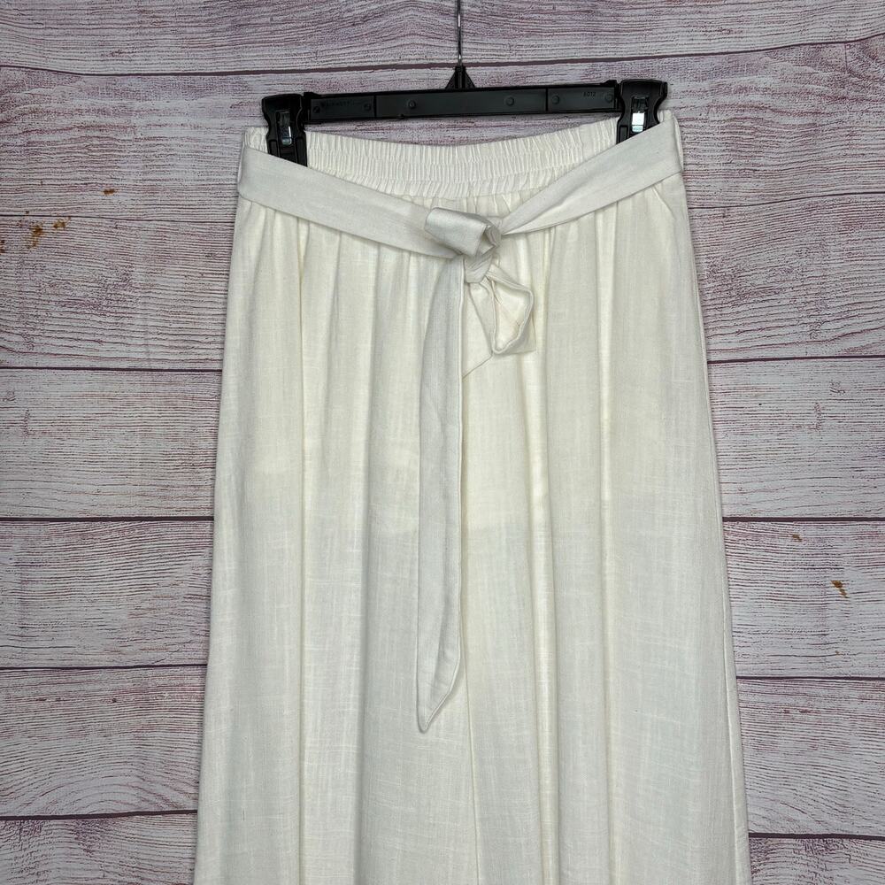 Petal & Pup Cotton Linen Breezy Flared Wide Leg Lightweight Summer Pants Size 4 - Picture 3 of 11